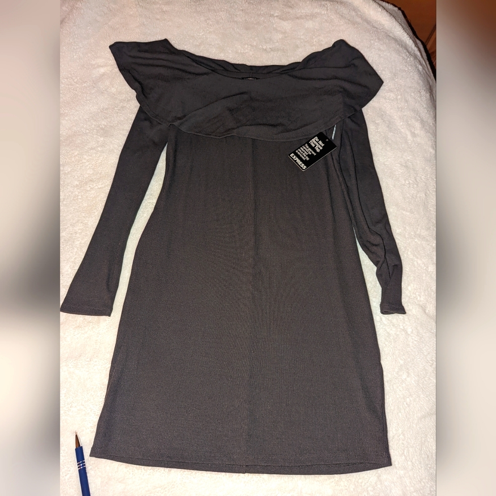 Express Dark Gray dress size med